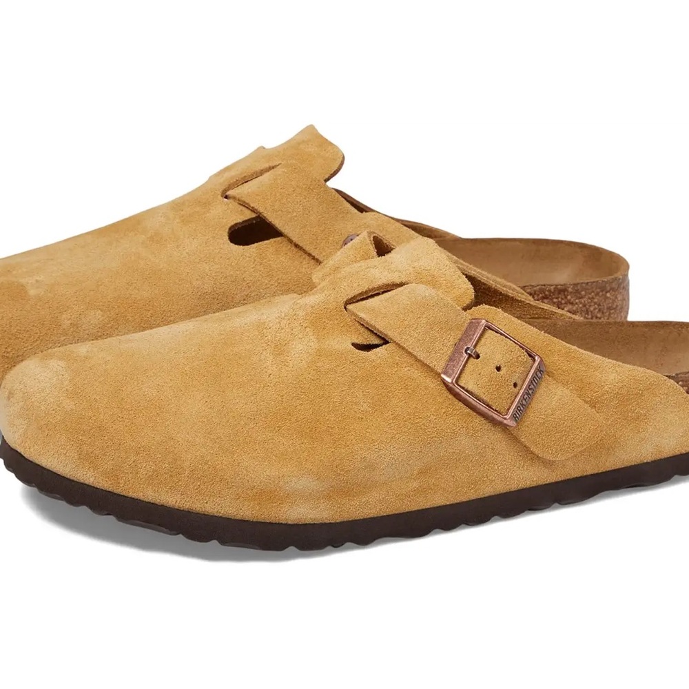 Birkenstock Tan Suede Mules WORN TWICE